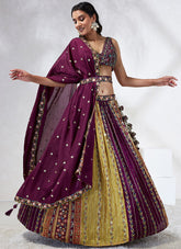 Pretty Looking Lehenga Choli in Burgundy